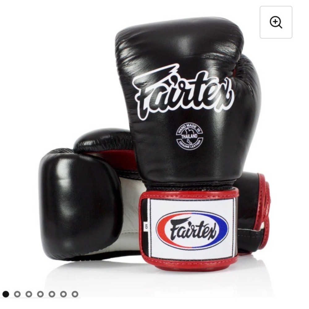 Fairtex Black and Red Boxing Gloves